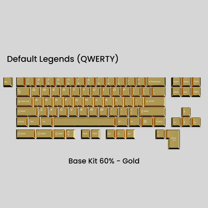 Full Metal Keycap Set: Basekit 60%-80%(TKL)-100%