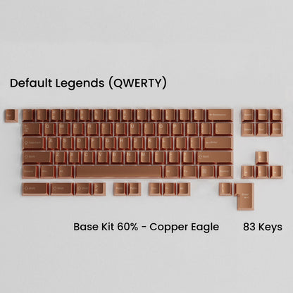 Full Metal Keycap Set: Basekit 60%-80%(TKL)-100%
