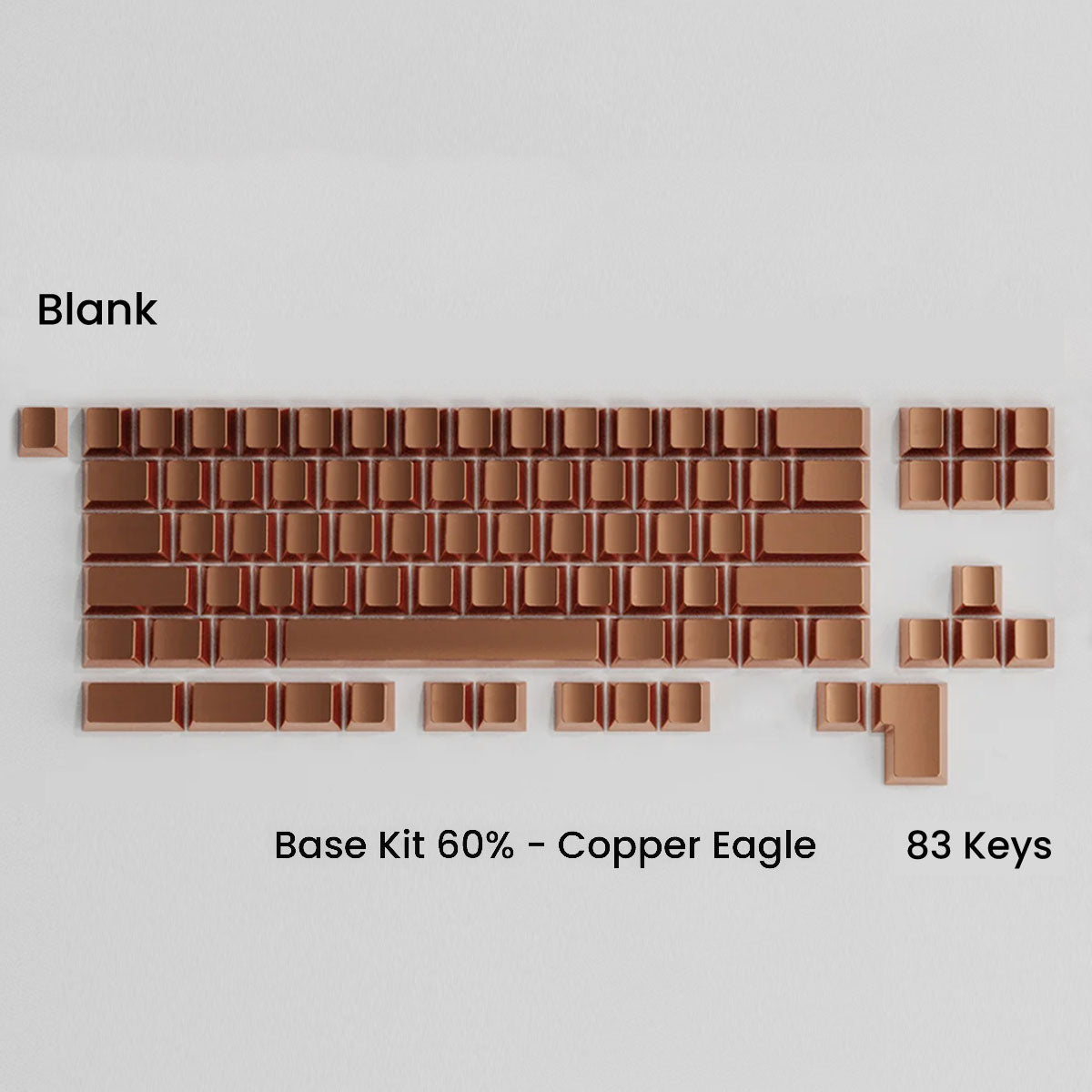 Full Metal Keycap Set: Basekit 60%-80%(TKL)-100%