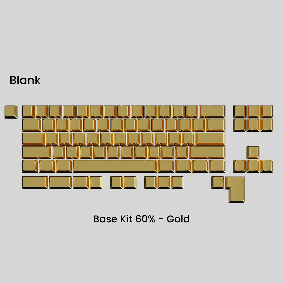 Full Metal Keycap Set: Basekit 60%-80%(TKL)-100%