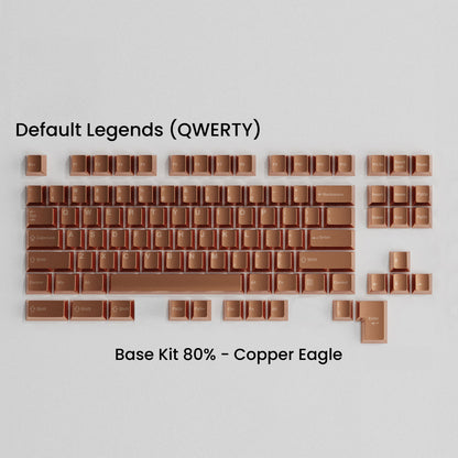 Full Metal Keycap Set: Basekit 60%-80%(TKL)-100%