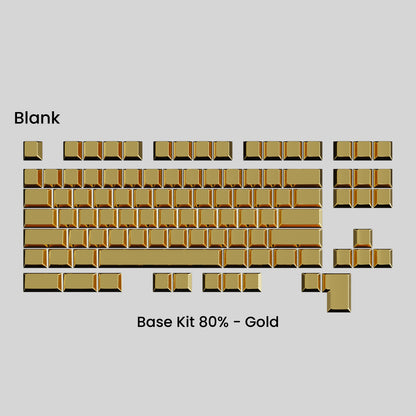 Full Metal Keycap Set: Basekit 60%-80%(TKL)-100%