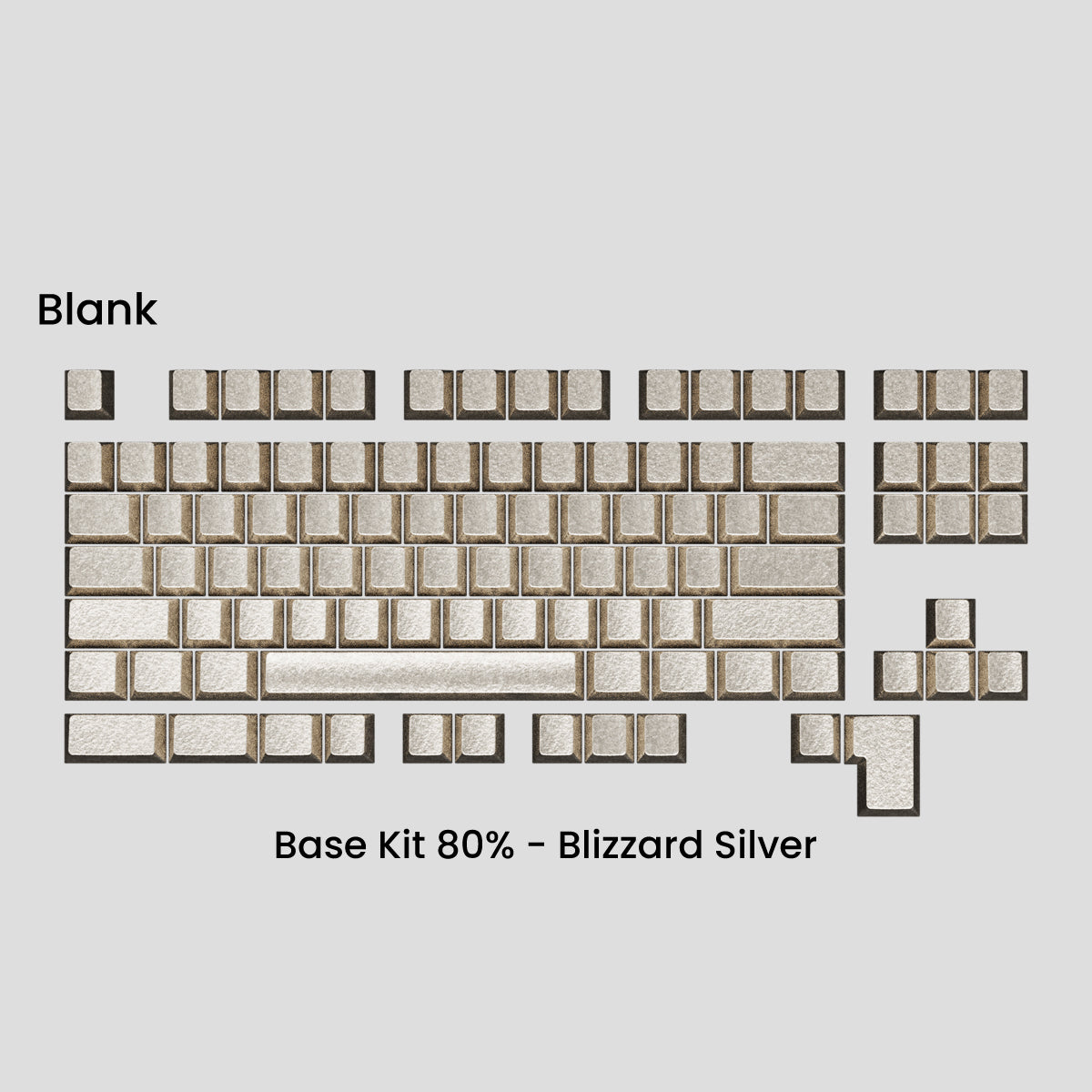 Awekeys Wild Ice Full Metal Keycaps Set - Base Kit