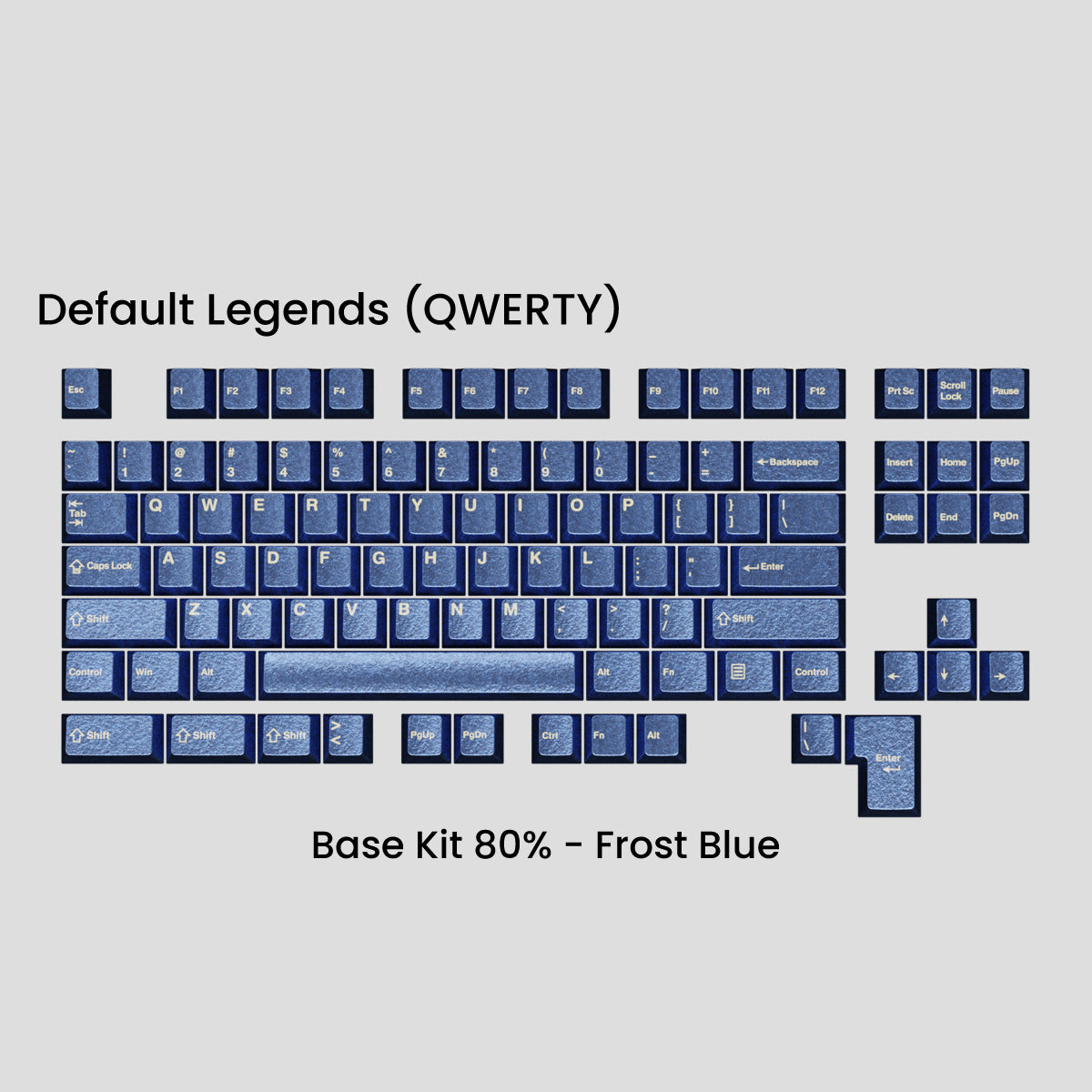 Awekeys Wild Ice Full Metal Keycaps Set - Base Kit