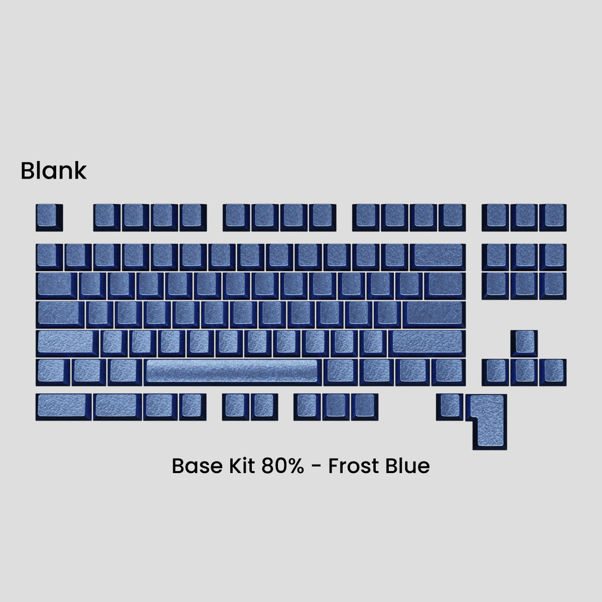 Awekeys Wild Ice Full Metal Keycaps Set - Base Kit