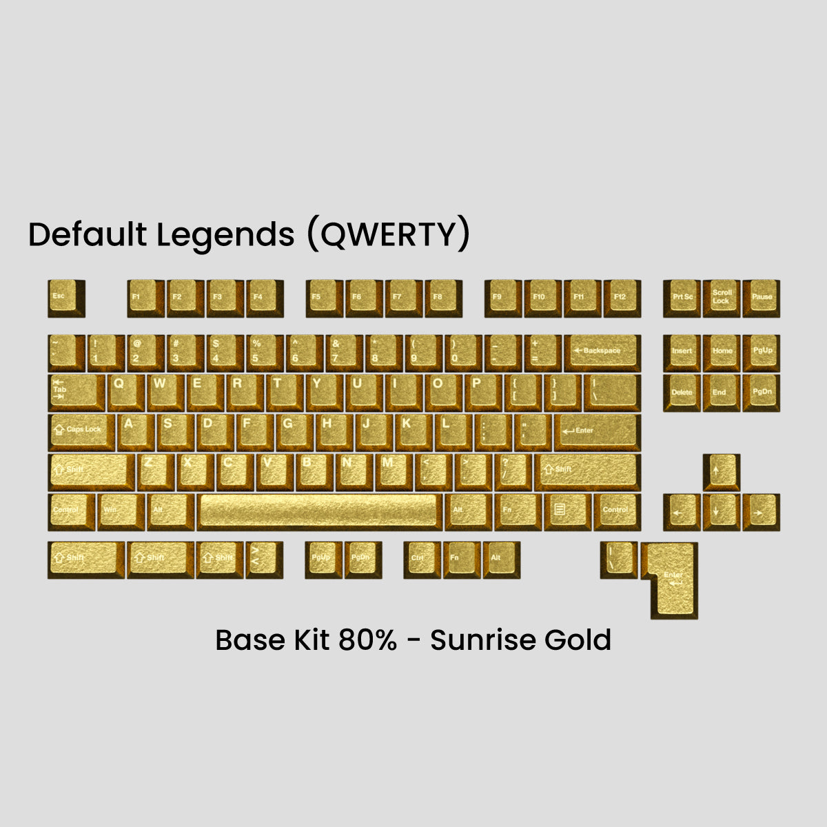 Awekeys Wild Ice Full Metal Keycaps Set - Base Kit