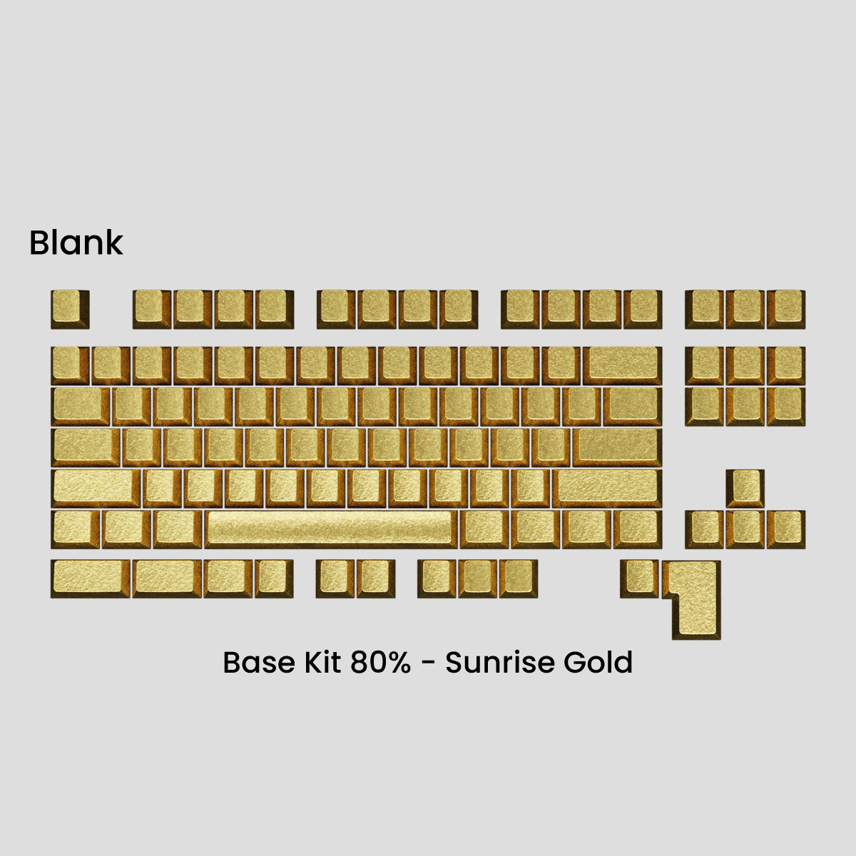 Awekeys Wild Ice Full Metal Keycaps Set - Base Kit