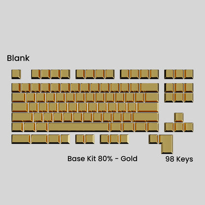 Full Metal Keycap Set: Basekit 60%-80%(TKL)-100%