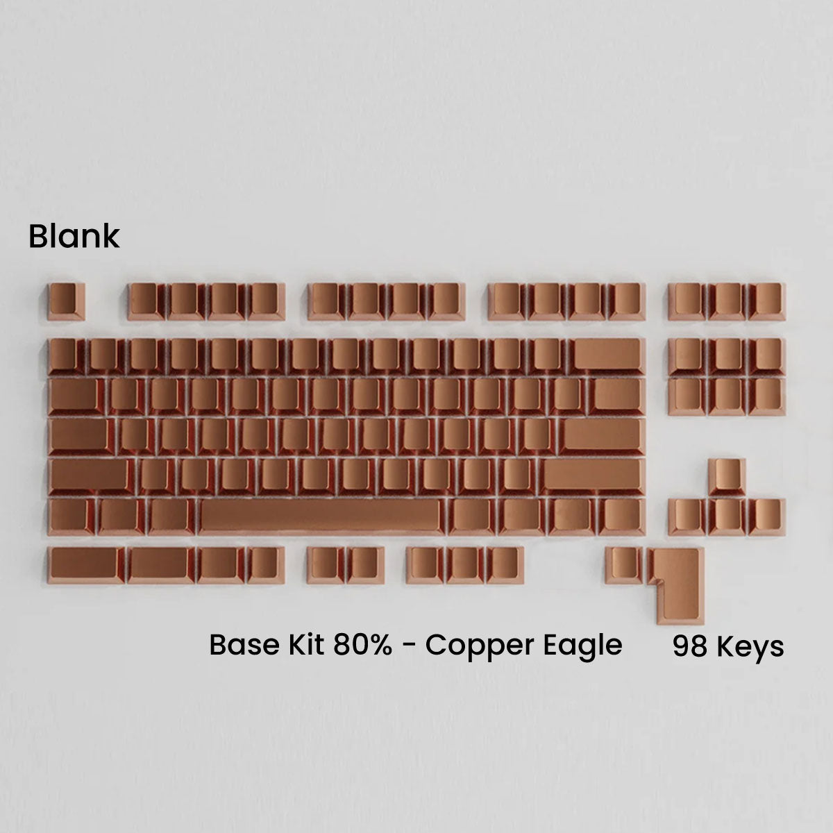 Full Metal Keycap Set: Basekit 60%-80%(TKL)-100%