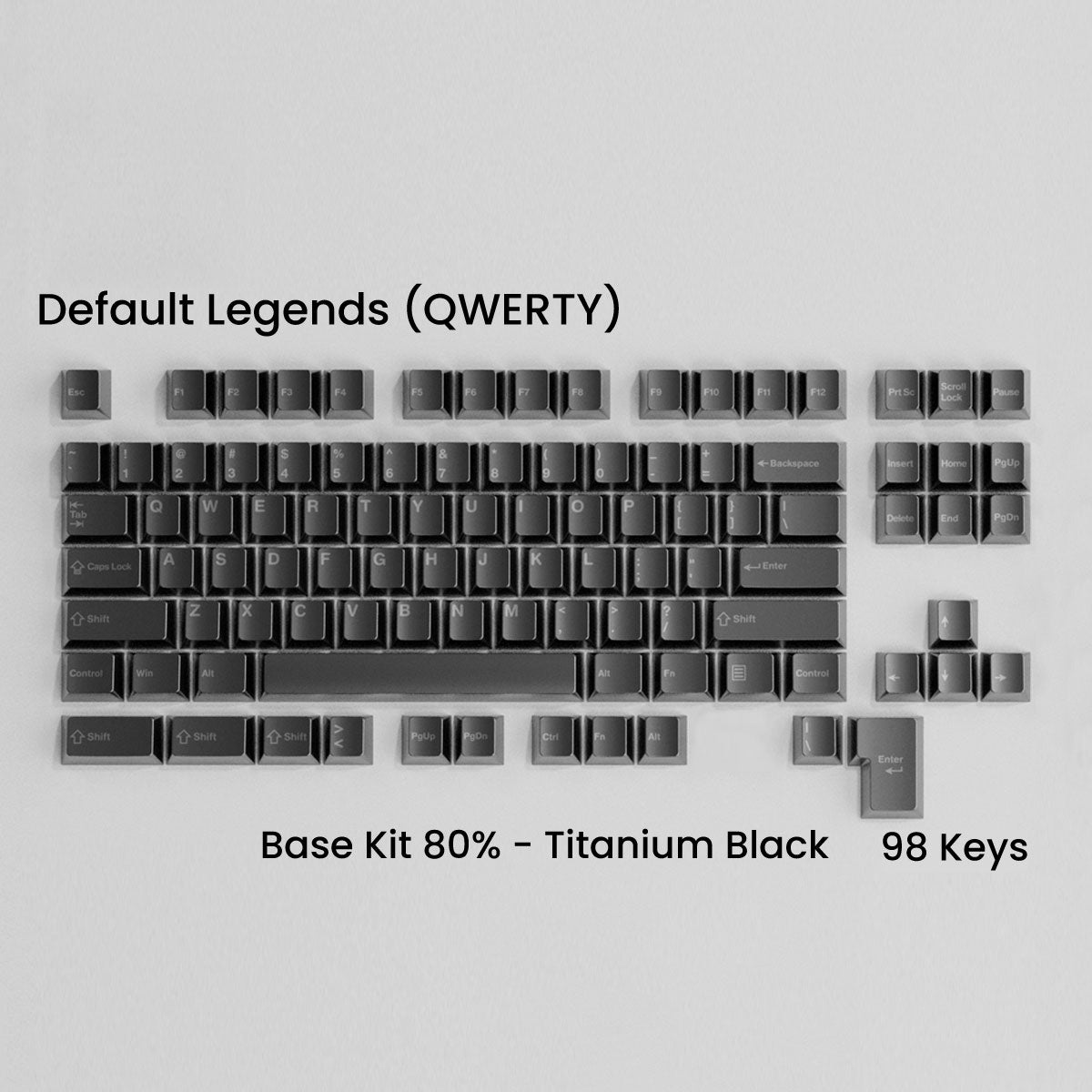 Full Metal Keycap Set: Basekit 60%-80%(TKL)-100%