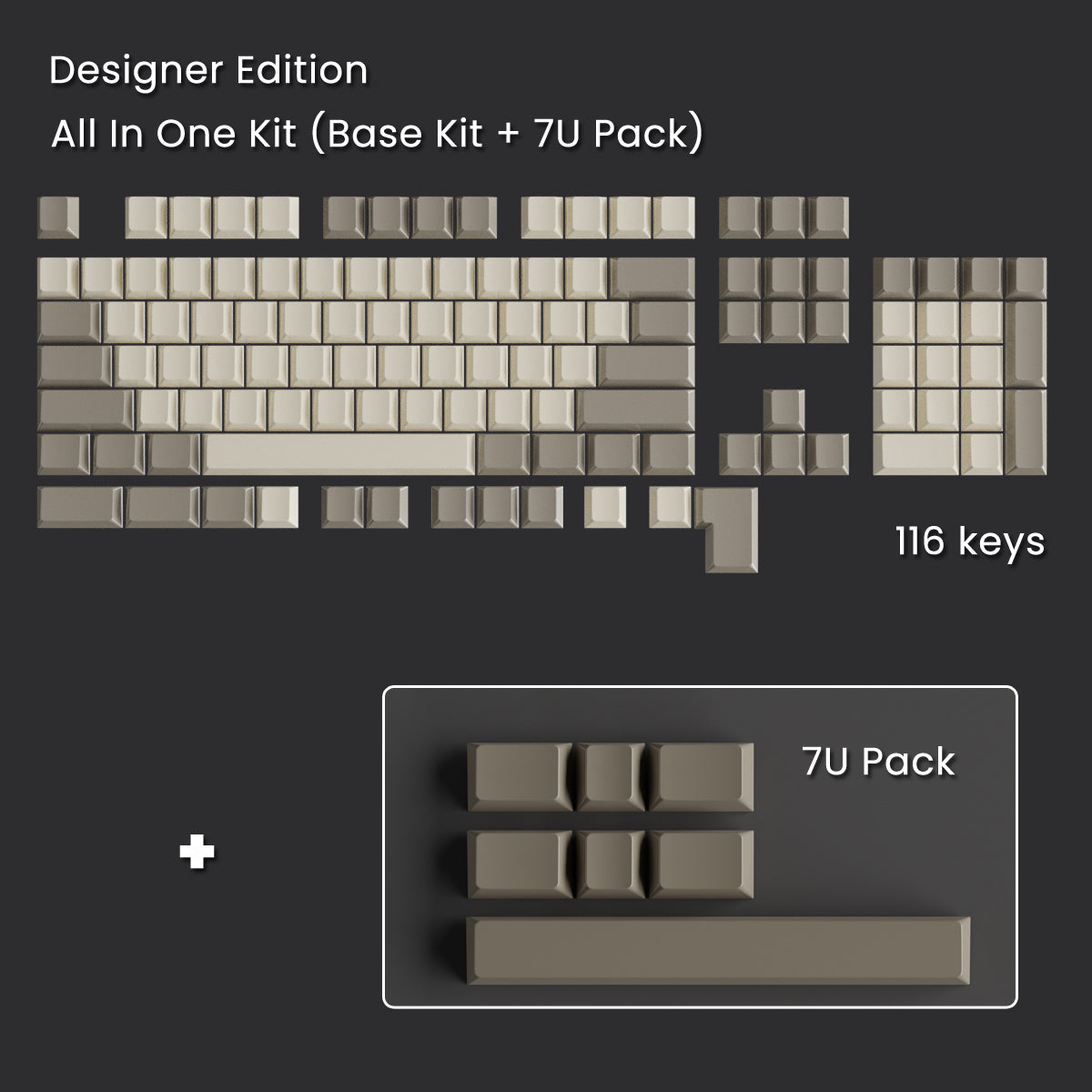 Full Metal Keycaps Set - Retro 80S