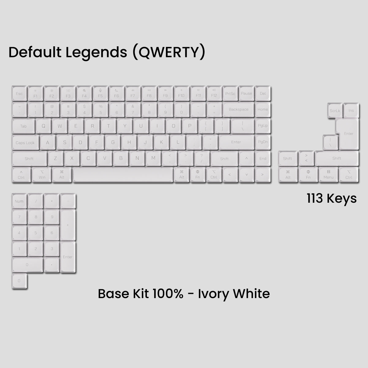 Awekeys Air Low-Profile Metal Keycaps