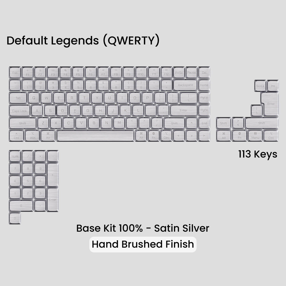 Awekeys Air Low-Profile Metal Keycaps