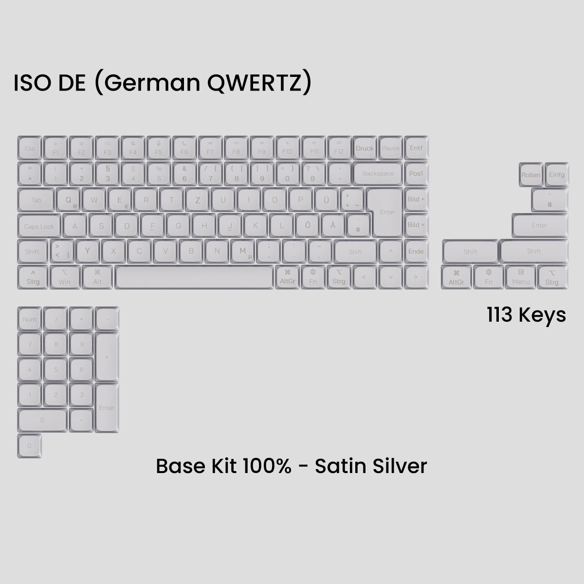 Awekeys Air Low-Profile Metal Keycaps