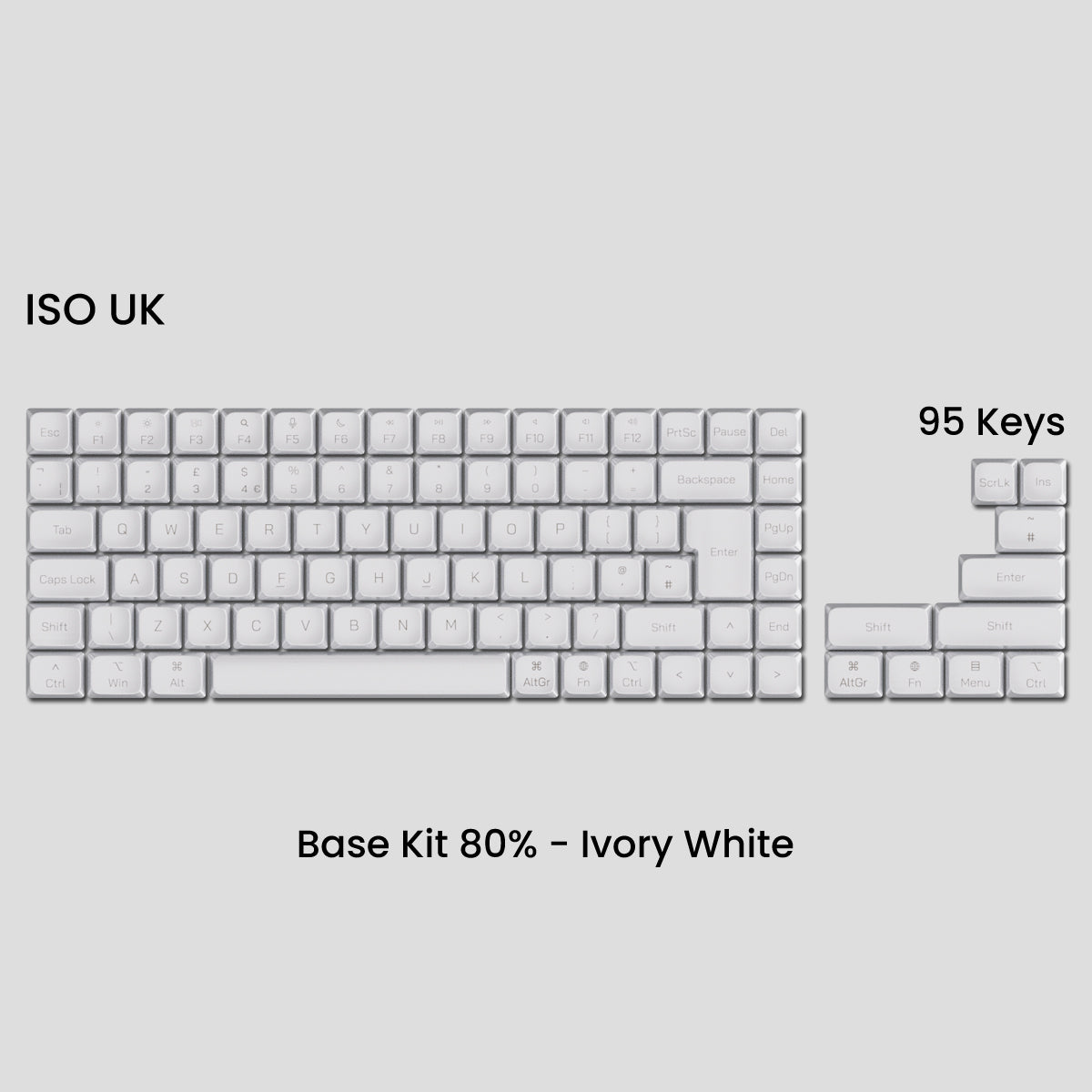 Awekeys Air Low-Profile Metal Keycaps