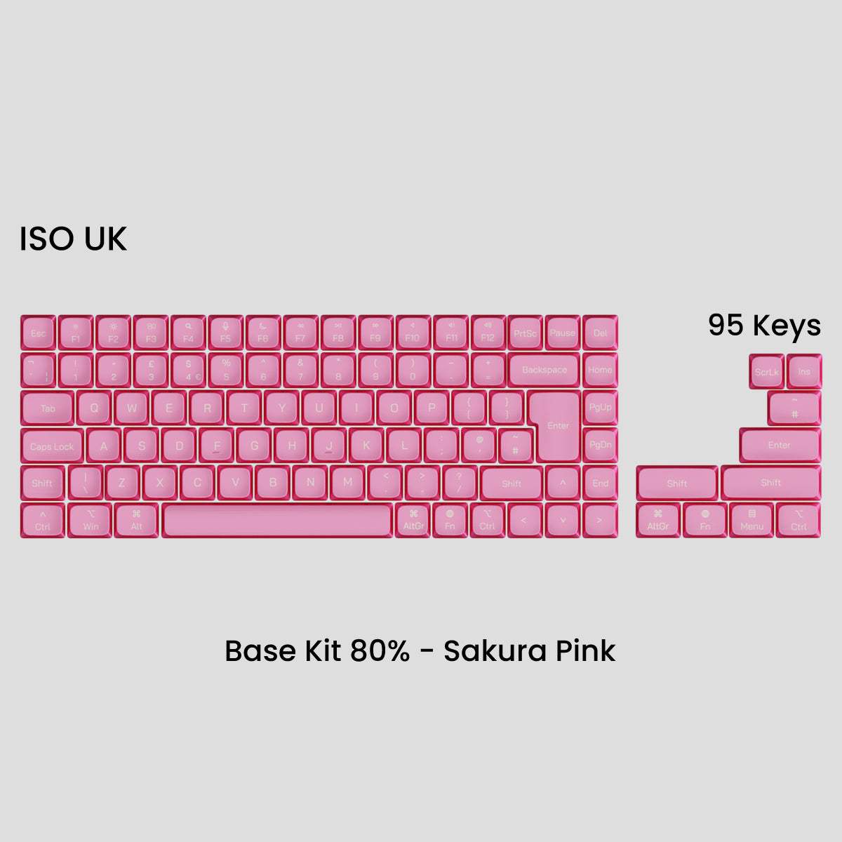 Awekeys Air Low-Profile Metal Keycaps