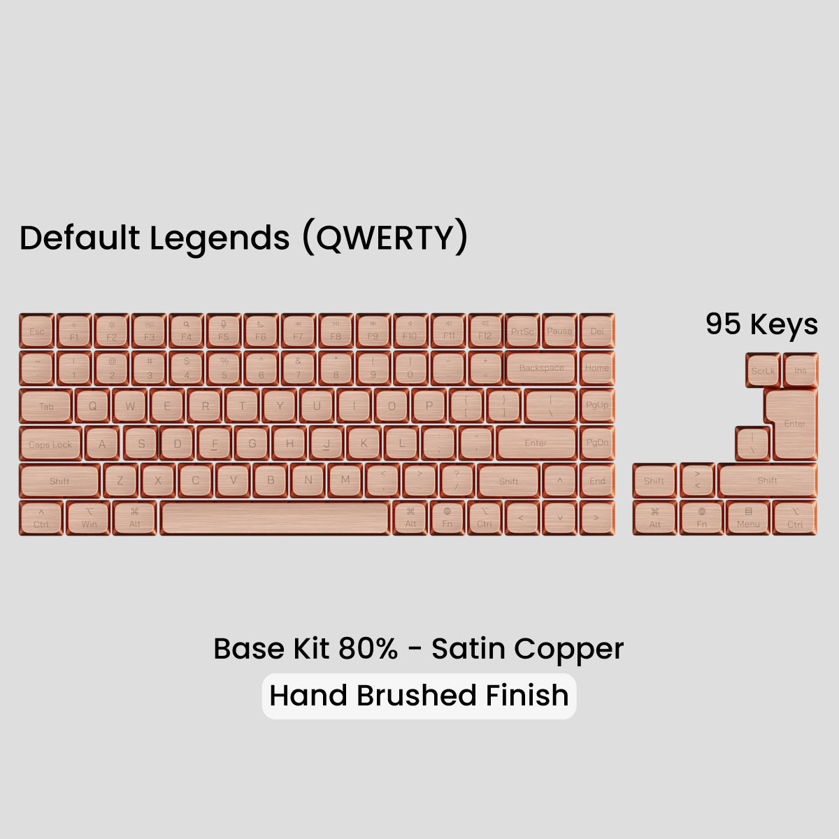 Awekeys Air Low-Profile Metal Keycaps