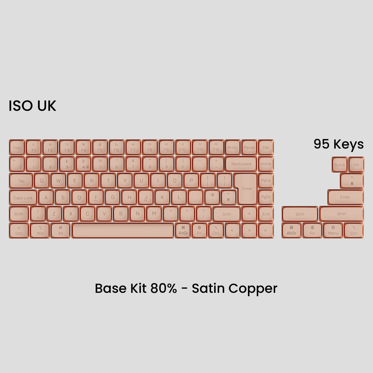 Awekeys Air Low-Profile Metal Keycaps