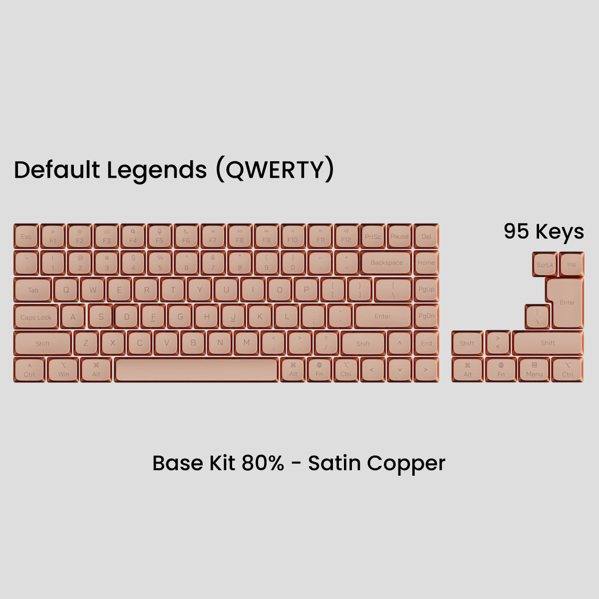 Awekeys Air Low-Profile Metal Keycaps