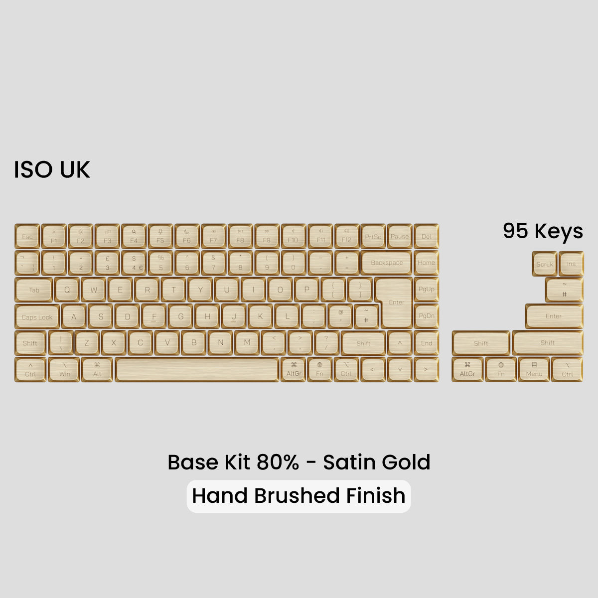 Awekeys Air Low-Profile Metal Keycaps