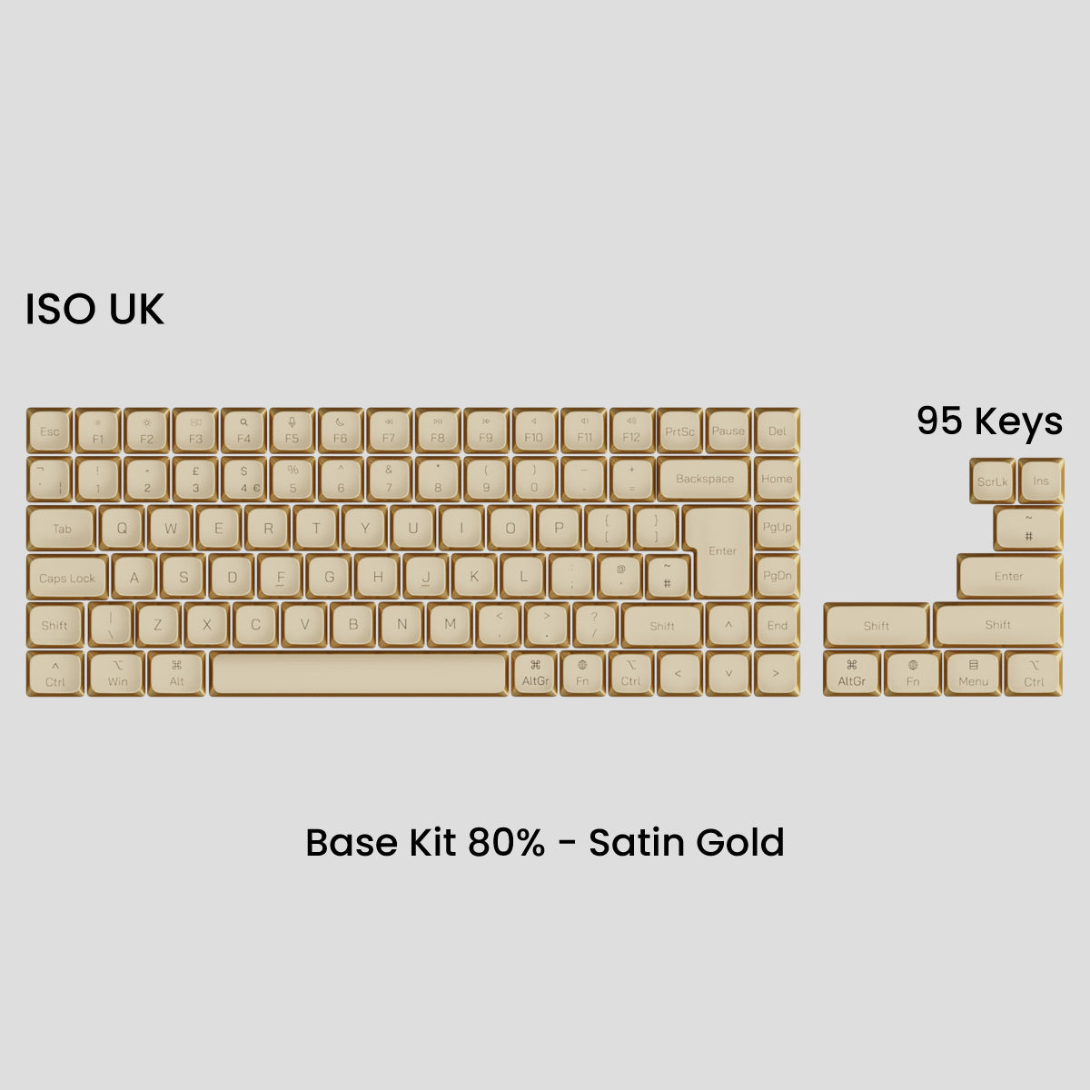 Awekeys Air Low-Profile Metal Keycaps