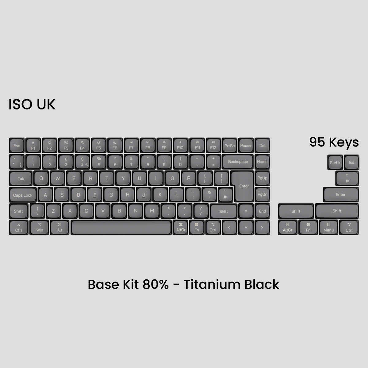 Awekeys Air Low-Profile Metal Keycaps