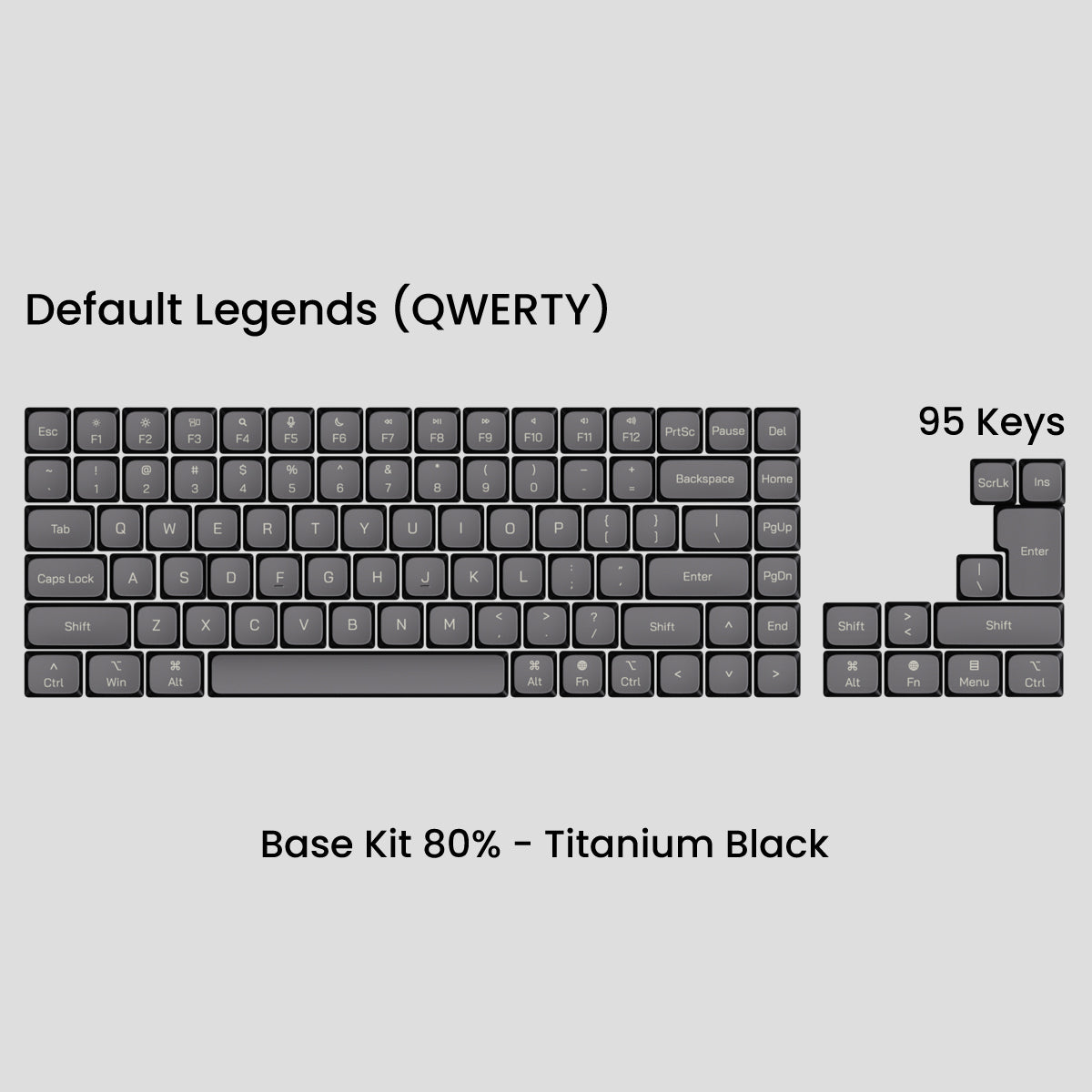 【週末限定特価】Awekeys Air Low-Profile Keycaps Awekeys Air Low-Profile Metal Keycaps