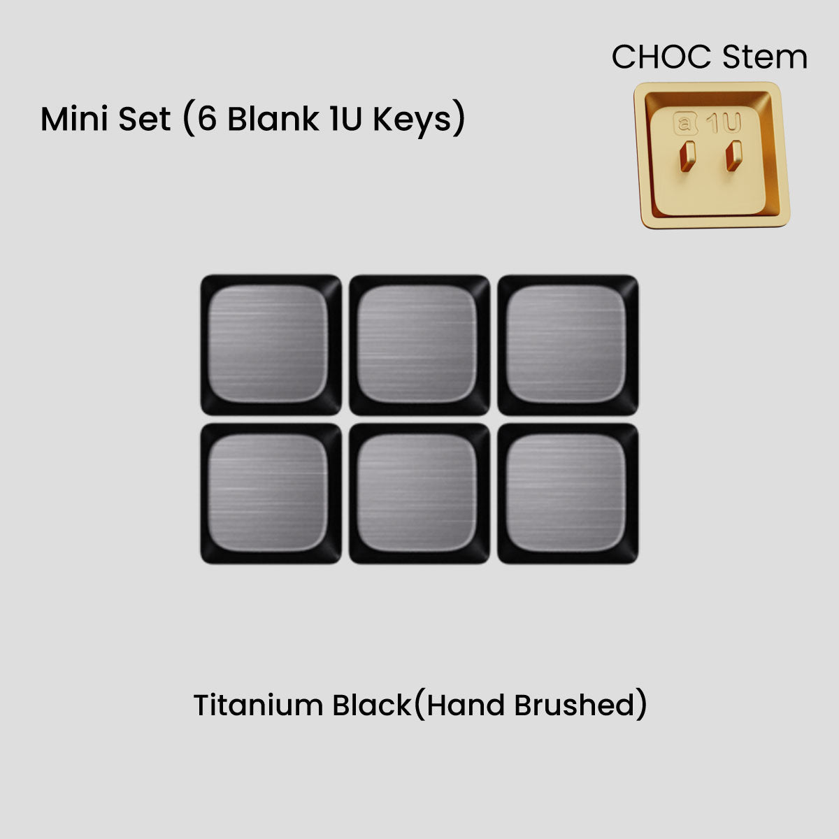 Awekeys Air Low-Profile Metal Keycaps - CHOC ver