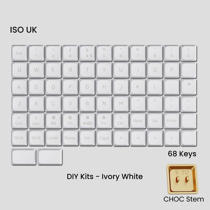 Awekeys Air Low-Profile Metal Keycaps - CHOC Switches