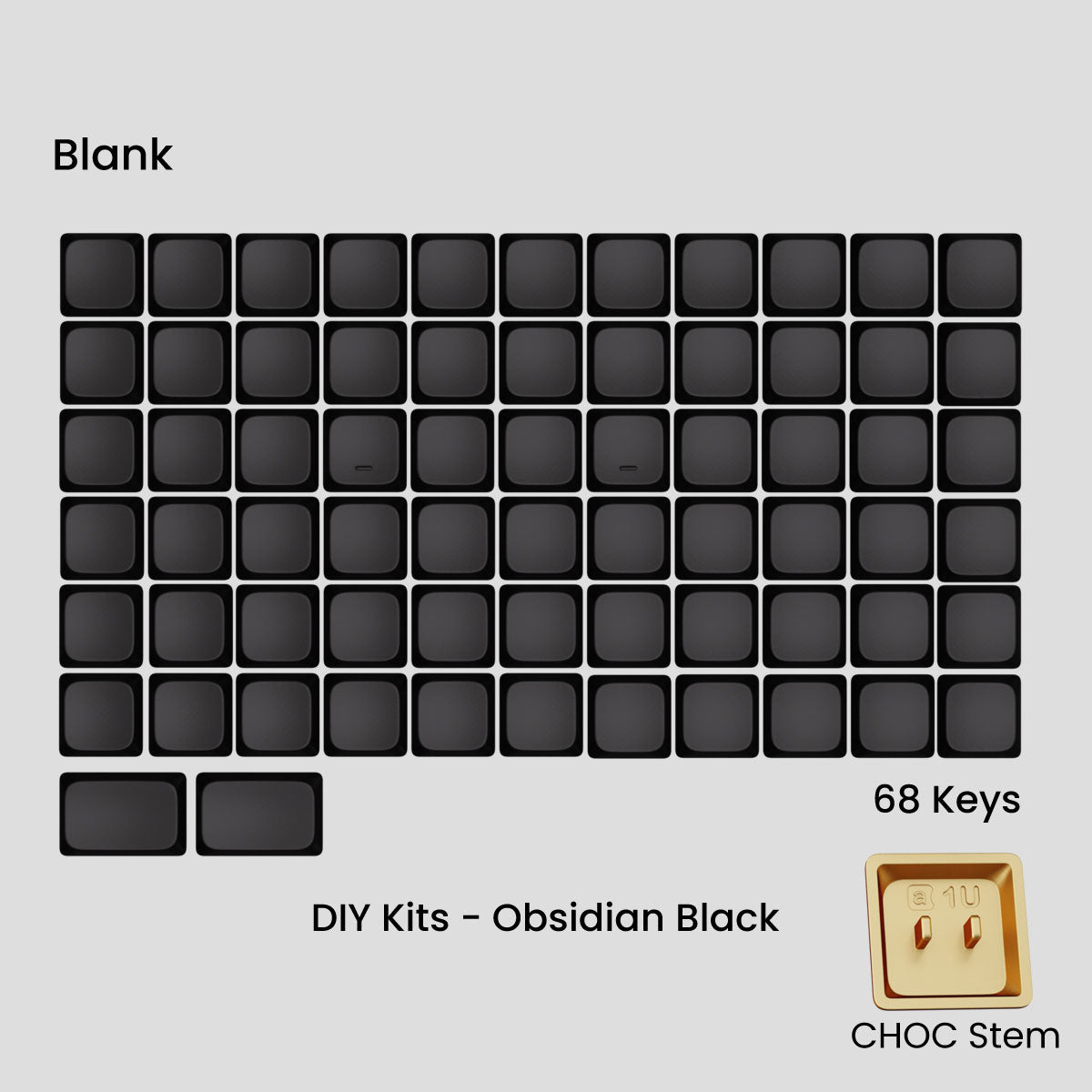 Awekeys Air Low-Profile Metal Keycaps - CHOC ver