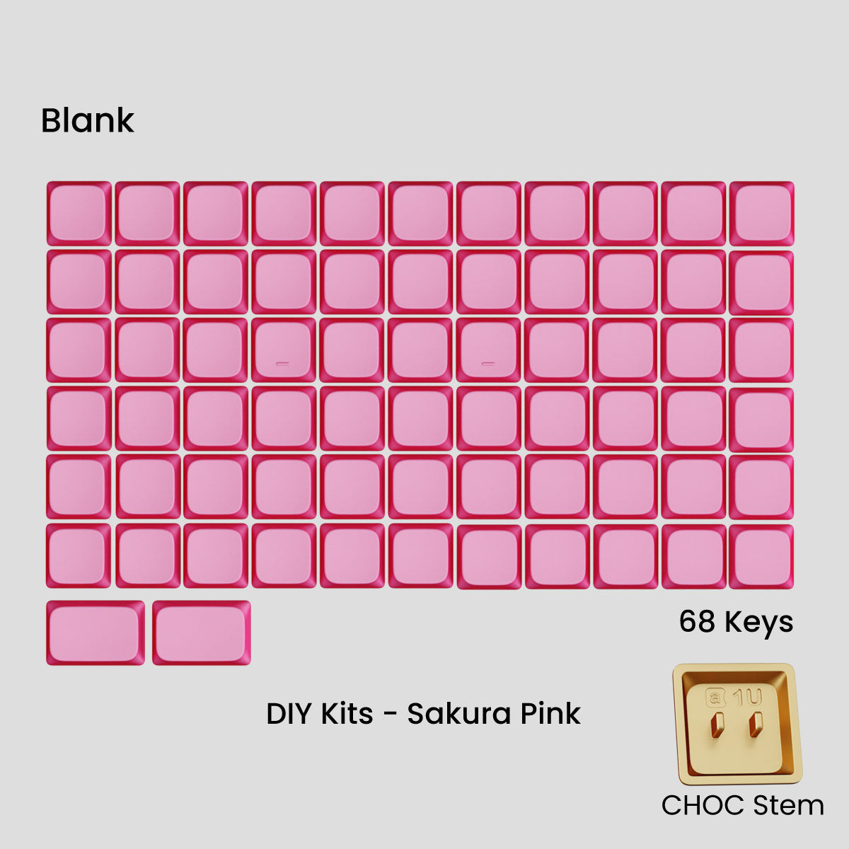 Awekeys Air Low-Profile Metal Keycaps - CHOC ver