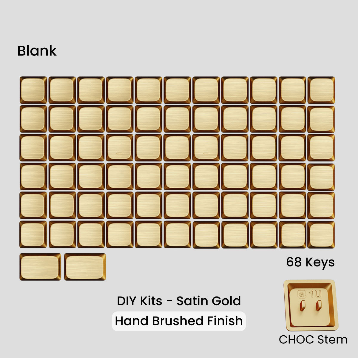 Awekeys Air Low-Profile Metal Keycaps - CHOC ver