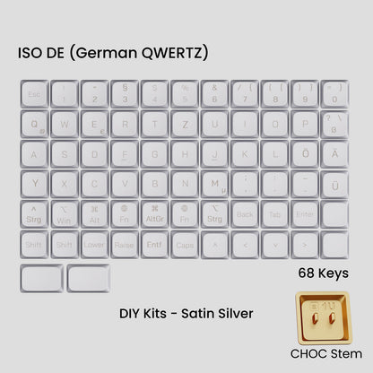 Awekeys Air Low-Profile Metal Keycaps - CHOC Switches