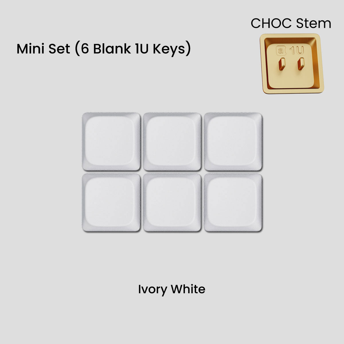 Awekeys Air Low-Profile Metal Keycaps - CHOC Switches