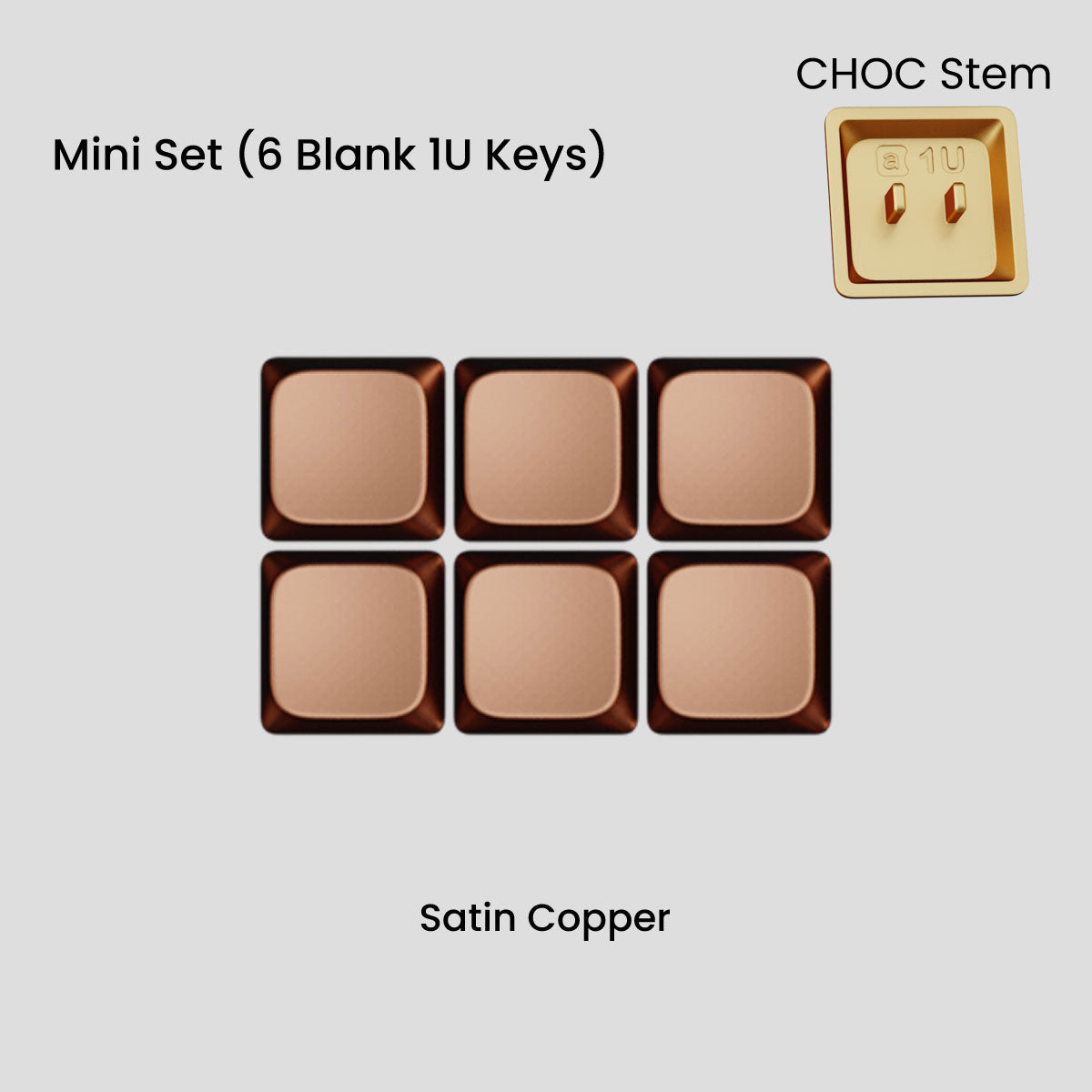 Awekeys Air Low-Profile Metal Keycaps - CHOC Switches