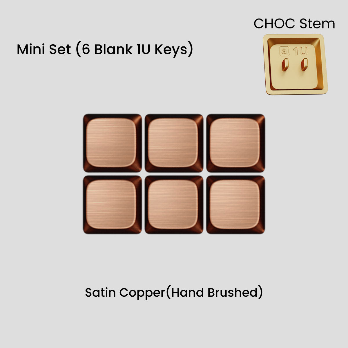 Awekeys Air Low-Profile Metal Keycaps - CHOC ver