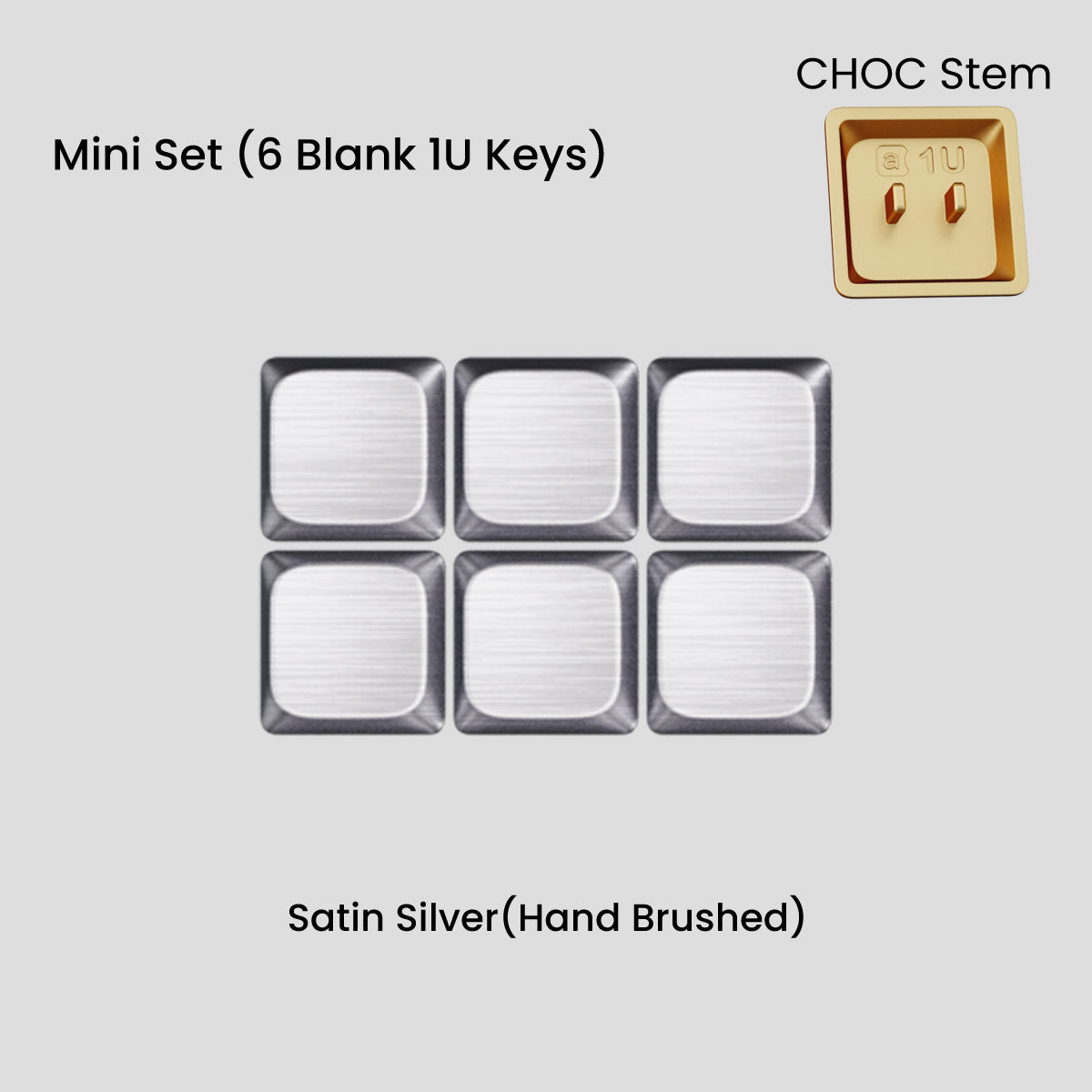 Awekeys Air Low-Profile Metal Keycaps - CHOC Switches