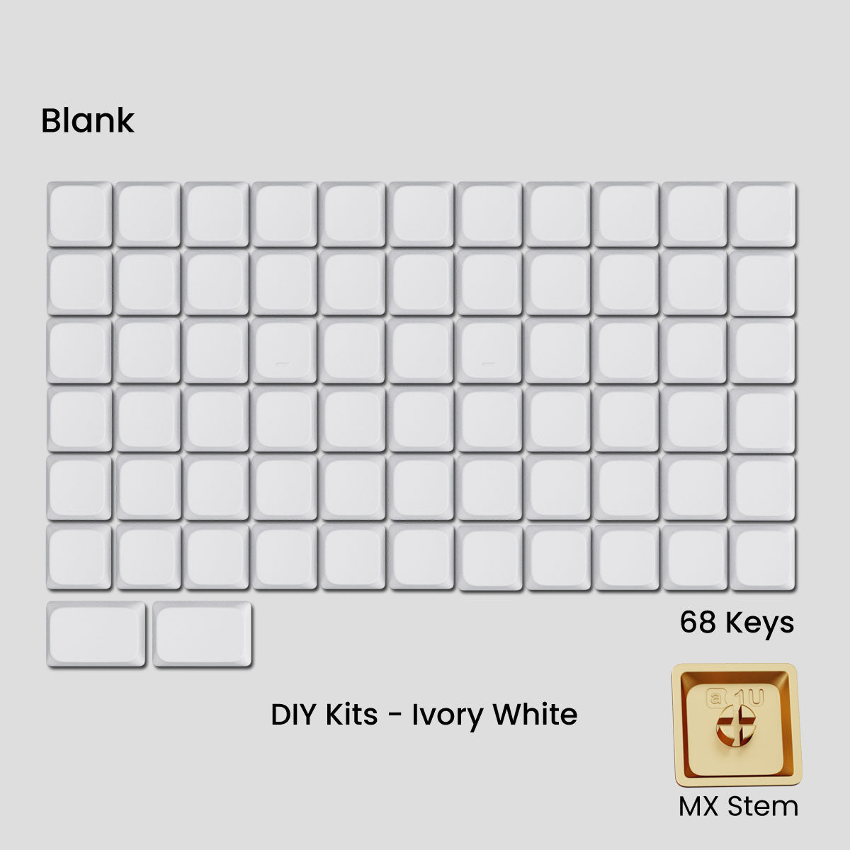 Awekeys Air Low-Profile Metal Keycaps