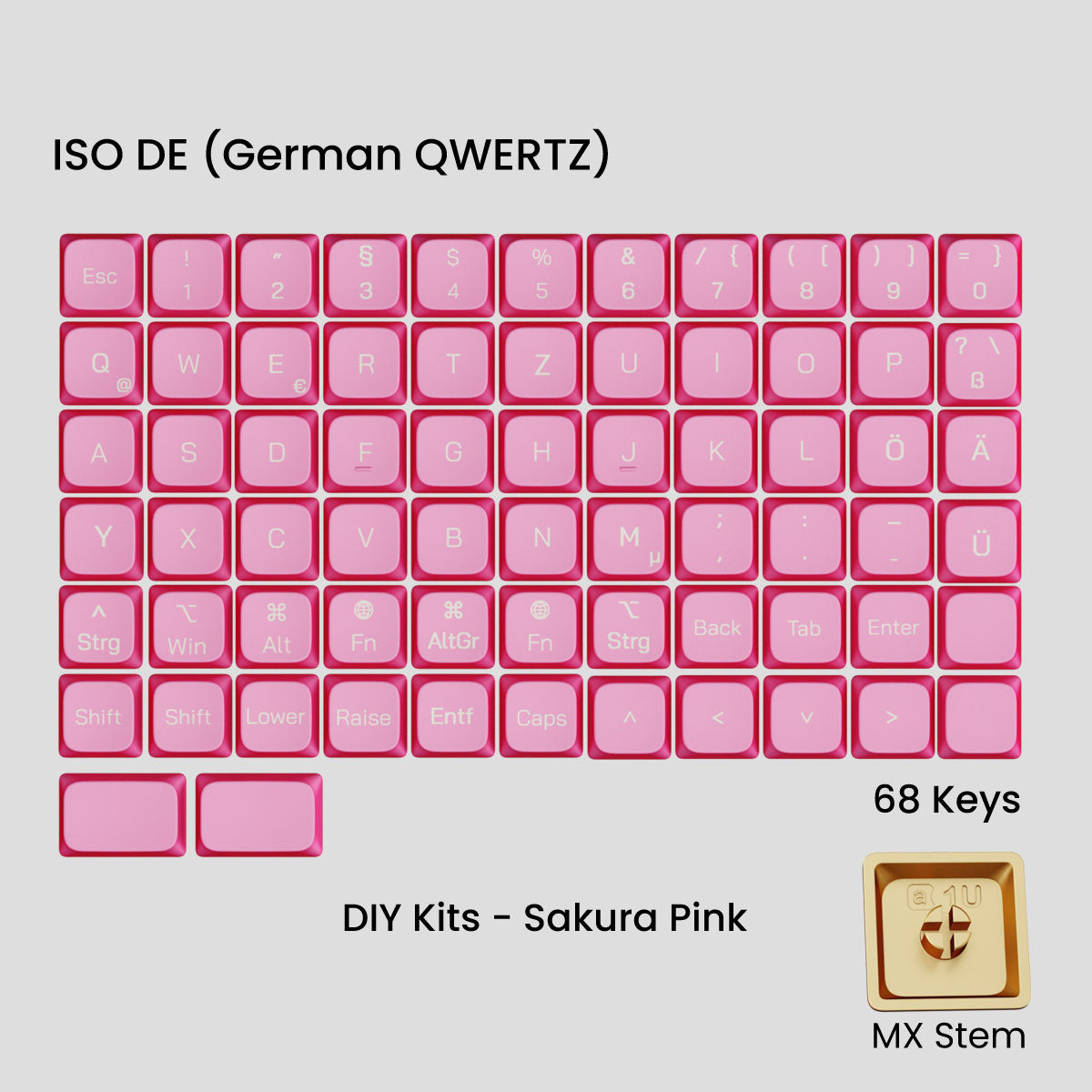 Awekeys Air Low-Profile Metal Keycaps