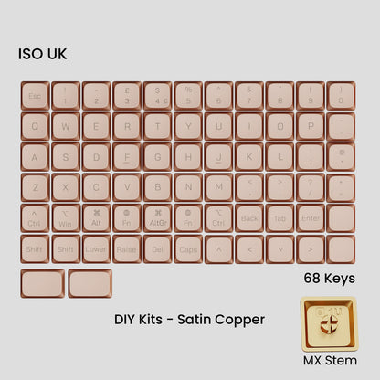 Awekeys Air Low-Profile Metal Keycaps