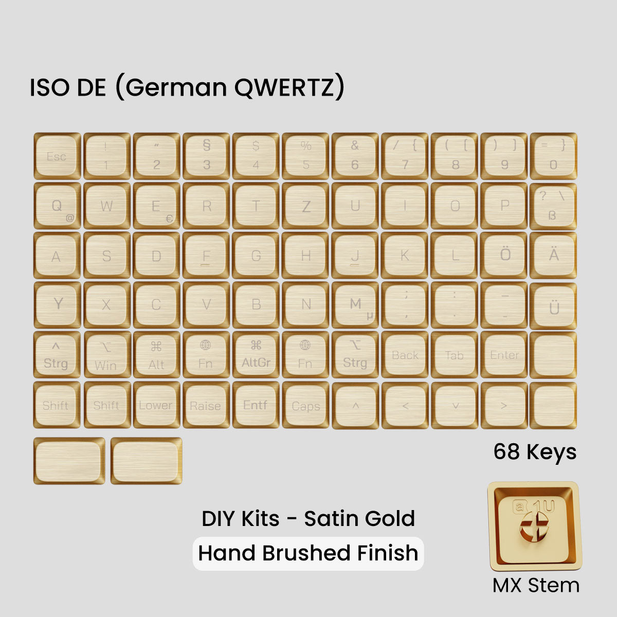 Awekeys Air Low-Profile Metal Keycaps