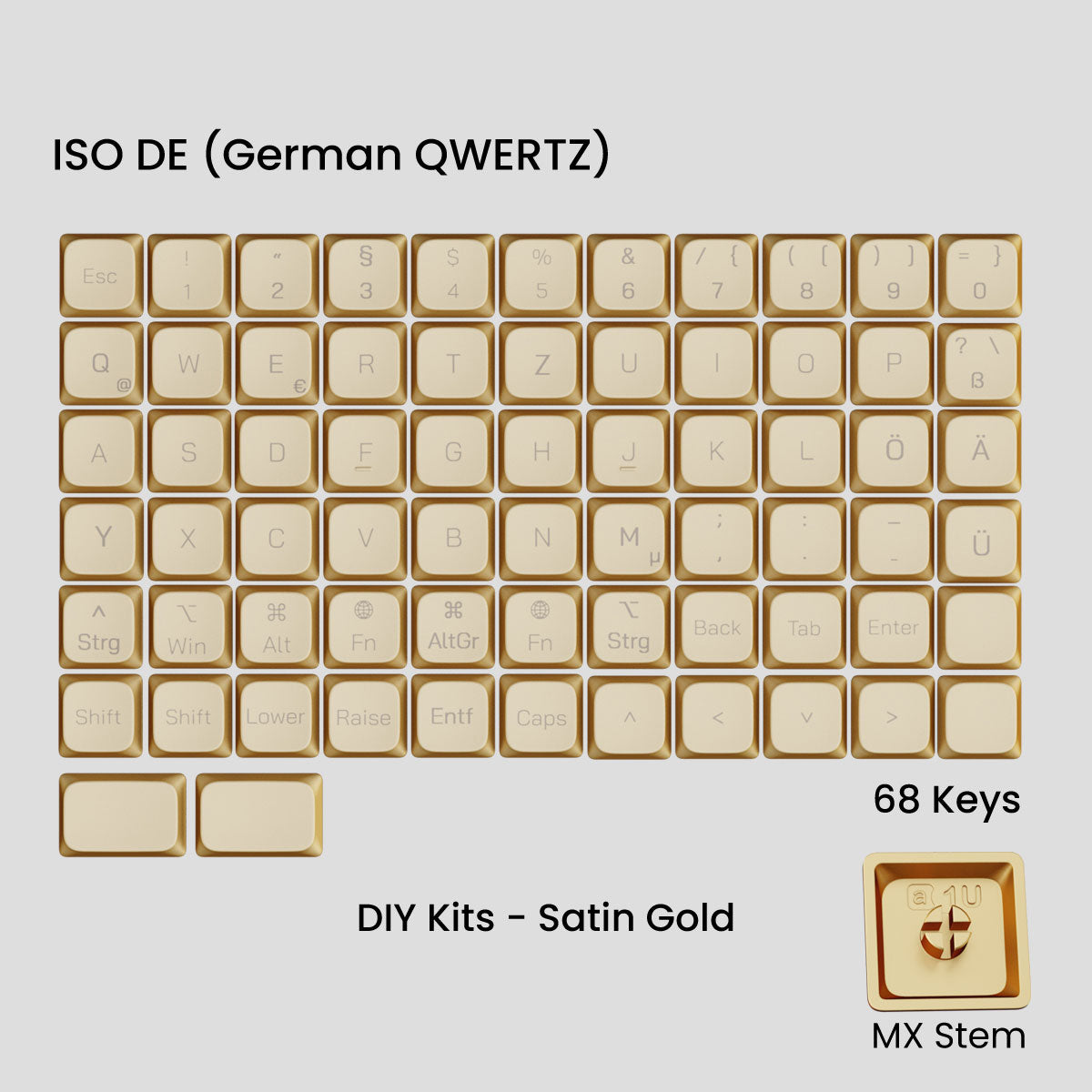 Awekeys Air Low-Profile Metal Keycaps