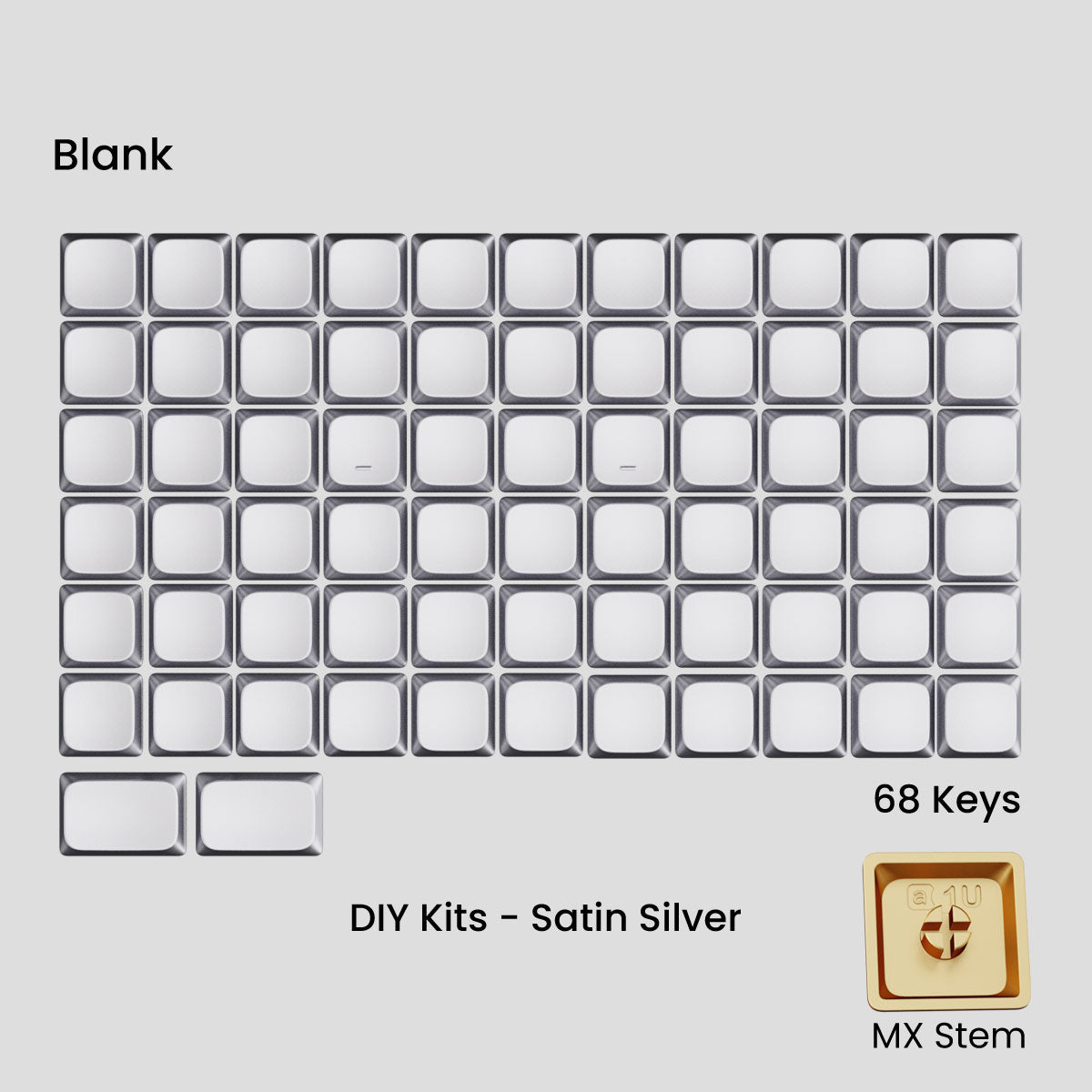 Awekeys Air Low-Profile Metal Keycaps