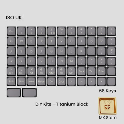 Awekeys Air Low-Profile Metal Keycaps