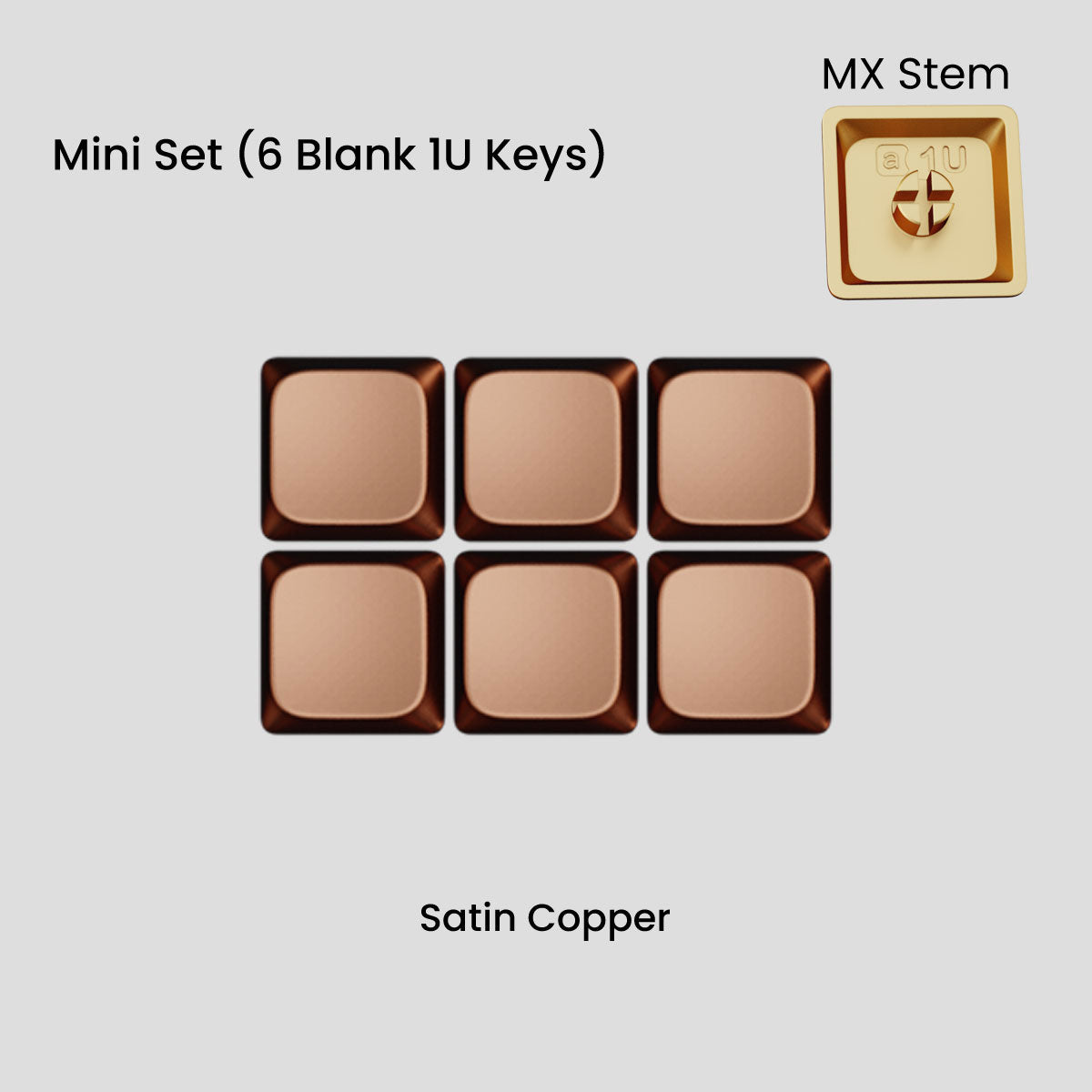 Awekeys Air Low-Profile Metal Keycaps