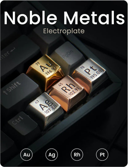 Periodic Table Metal Keycaps