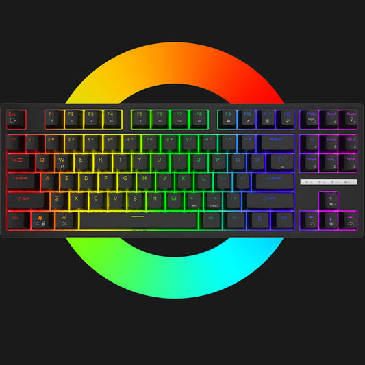 Awekeys H87 TKL RGB Hot Swappable Wired Gaming Mechanical Keyboard