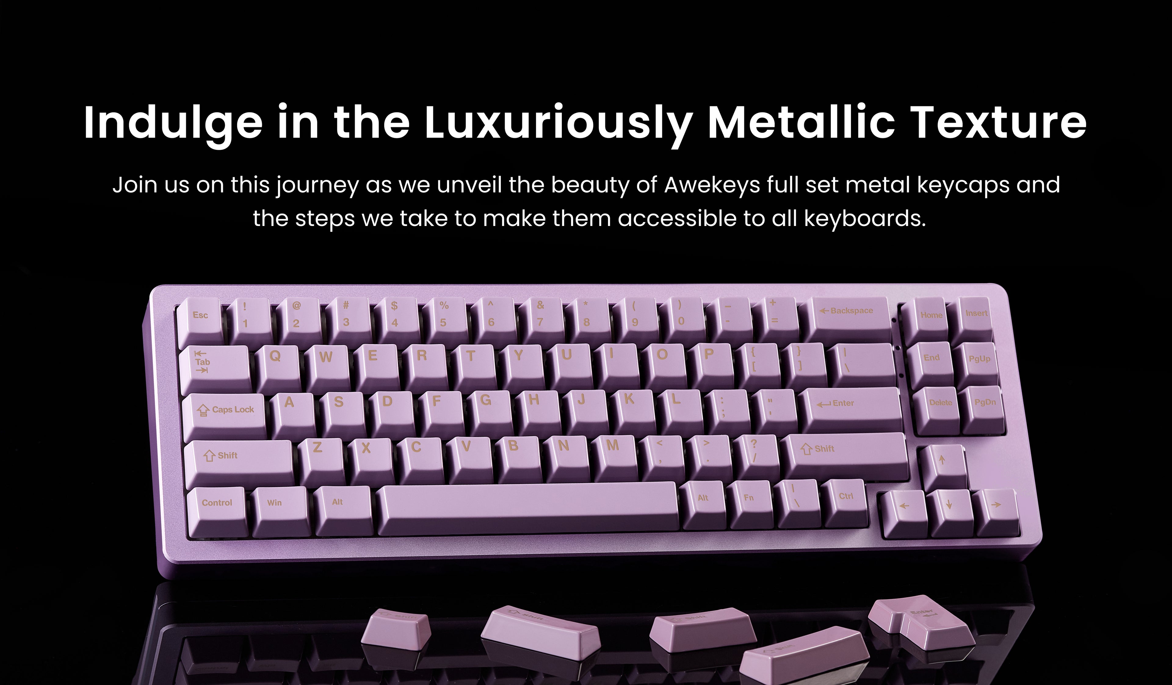 Awekeys Full Metal Keycaps Set: Typing on Recycled Metal by