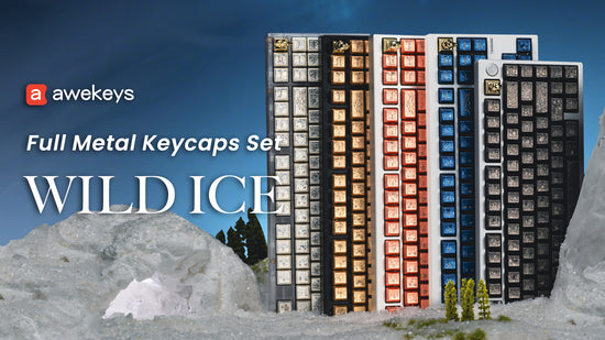 Awekeys Full Metal Keycaps Set Wild Ice