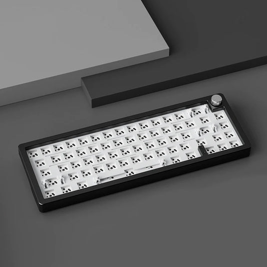 Xinmeng A66 Aluminum Keyboard Knob FR4 Plate 65% Layout Wireless Three-Mode Barebone Kit